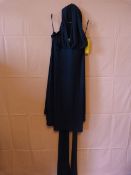 *Dessy Collection Size: S Blue Wrap Over Dress