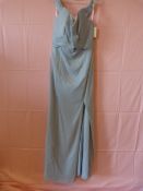 *Social Size: Cloudy Silver Bridesmaid Dress