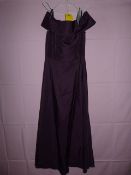 *Dessy Group Size: 8 Aubergine Dress
