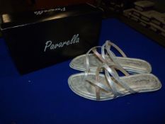 *Pavarella Size: 3 Silver/Pink Shoes