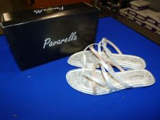 *Pavarella Size: 4 Silver/Pink Shoes