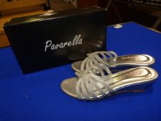 *Pavarella Size: 4 Silver Shoes