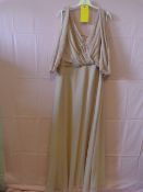 *Jenny Packham Size: 16 Toasted Sugar Luxury Chiffon Dress