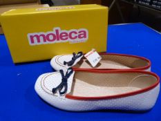 *Moleca Size: 38 Navy, White & Red Shoes