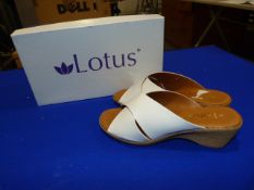 *Lotus Size: 6 White Patterned Shoes