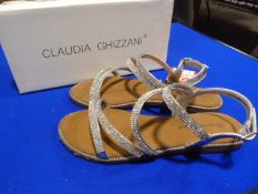 *Claudia Ghizzani Size: 39 Silver Combine Shoes