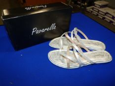 *Pavarella Size: 3 Silver/Pink Shoes