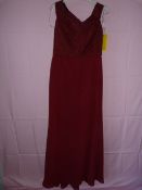 *Dessy Group Size: 10 Burgundy Dress