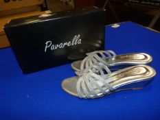 *Pavarella Size: 5 Silver Shoes