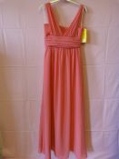 *Social Size: 6 Punch Bridesmaid Dress