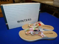 *Winters Size: 4 Multi White Shoes
