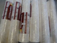 *Six Rolls of Super Fresco Paintable Wallpaper