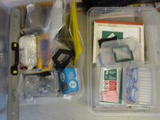 *Two Mixed Boxes; Screws, Rope, Pens, etc.