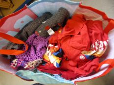 *Large Bag Containing Handcrafted Clothing and Acc