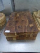 * butchers block chopping boards x 3