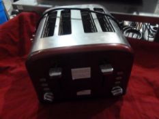 * red 4 slice toaster