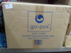 * PET dome top lids with hole x box