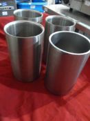 * 4 x S/S wine coolers
