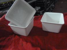 * 7 x large square bowls