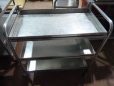 * S/S 3 tier hostess trolley