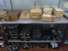 * S/S prep bench with upstand and undershelf 1650w x 600d x 900h