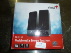 * multimedia stereo speakers