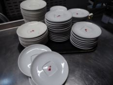 *approx 75 various sized saucers - most wih heart motif