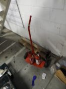 *Fire Extinguisher Trolley and Three Dry Powder Fire Extinguishers