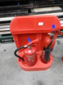 *Fire Extinguisher Station with Water and CO2 Fire Extinguishers