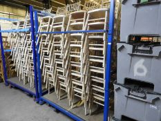 *72 Stackable Chiavari Style Banqueting Chairs in Limed Oak Finish