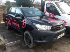 *Toyota Hilux Pick Up with Built in Tachograph Reg:YF18 OKA, Mileage: 46976