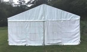 *6x6m Clear Span Roder Marquee with White Roof and Walls