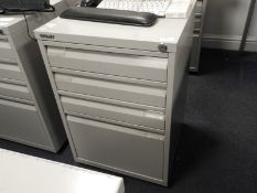 *Grey Four Drawer Filing Cabinet
