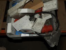 *Box Containing Assorted Electrical Connectors, Black Boxes, etc.