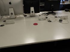 *Large Desk in White & Grey Finish