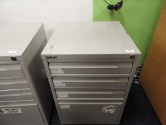 *Grey Four Drawer Filing Cabinet