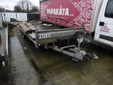 *Mr. Mobile Twin Axle Flat Bed Trailer on 50mm Ball Coupling