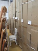 *12 Chiavari Lime Washed Chairs with Upholstered Seat Pads