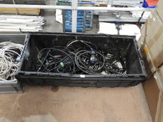 *Box Containing 12 Assorted Leads with 16A and Other Plugs and Sockets