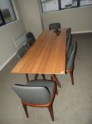 *Boardroom Table on Oak Legs