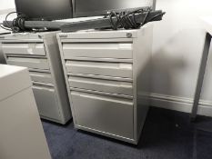*Grey Four Drawer Filing Cabinet