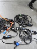 *Box of Assorted Power Supply Cables, RCDs, etc.