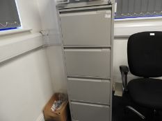 *Grey Four Drawer Filing Cabinet