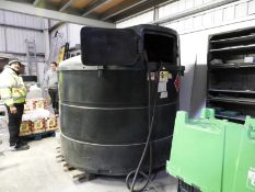 *Bunded Red Diesel Storage Tank with Atkinson Electric Fuel Delivery Pump and Meter