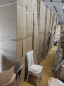 *12 Chiavari Lime Washed Chairs with Upholstered Seat Pads