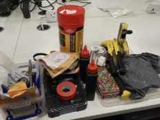 *Various Office Equipment plus Stapler, Hammer and Socket Set