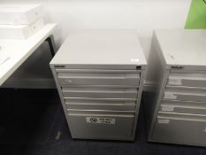 *Grey Four Drawer Filing Cabinet