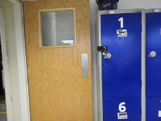 *Grey & Blue Two Tier Locker