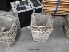 *Pair of Wicker Log Baskets