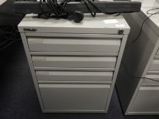 *Grey Four Drawer Filing Cabinet